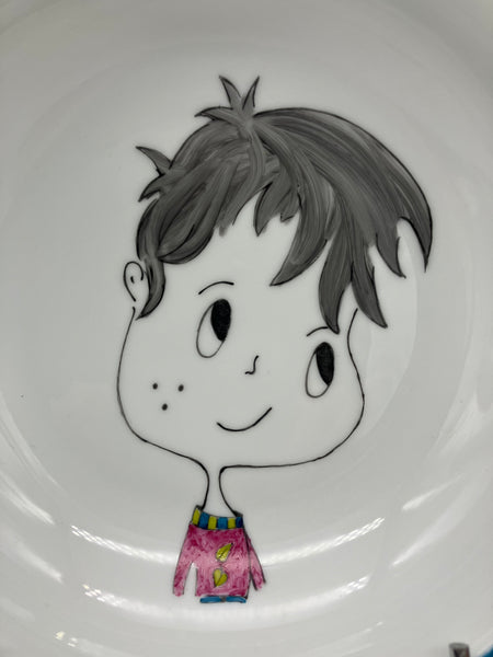 Détail dessin petit garçon