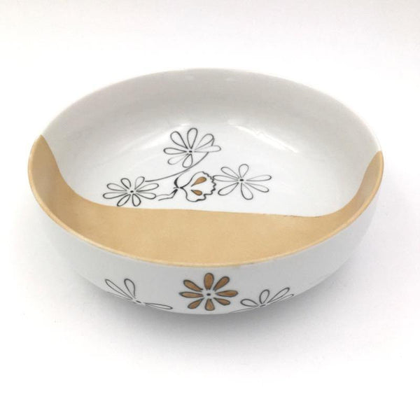 Petite assiette creuse en porcelaine Flores - Assiette, Assiette creuse - Peint main Paris