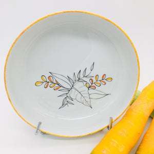 Assiette creuse porcelaine peint-main | Evasion