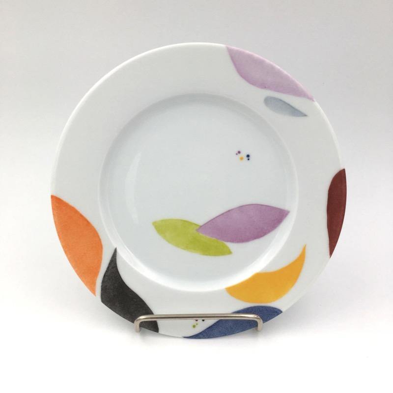 Assiettes à desserts en porcelaine Estival - Assiette, Assiette plate - Peint main Paris