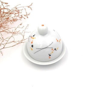 Beurrier individuel en porcelaine peint-main | Hoi An