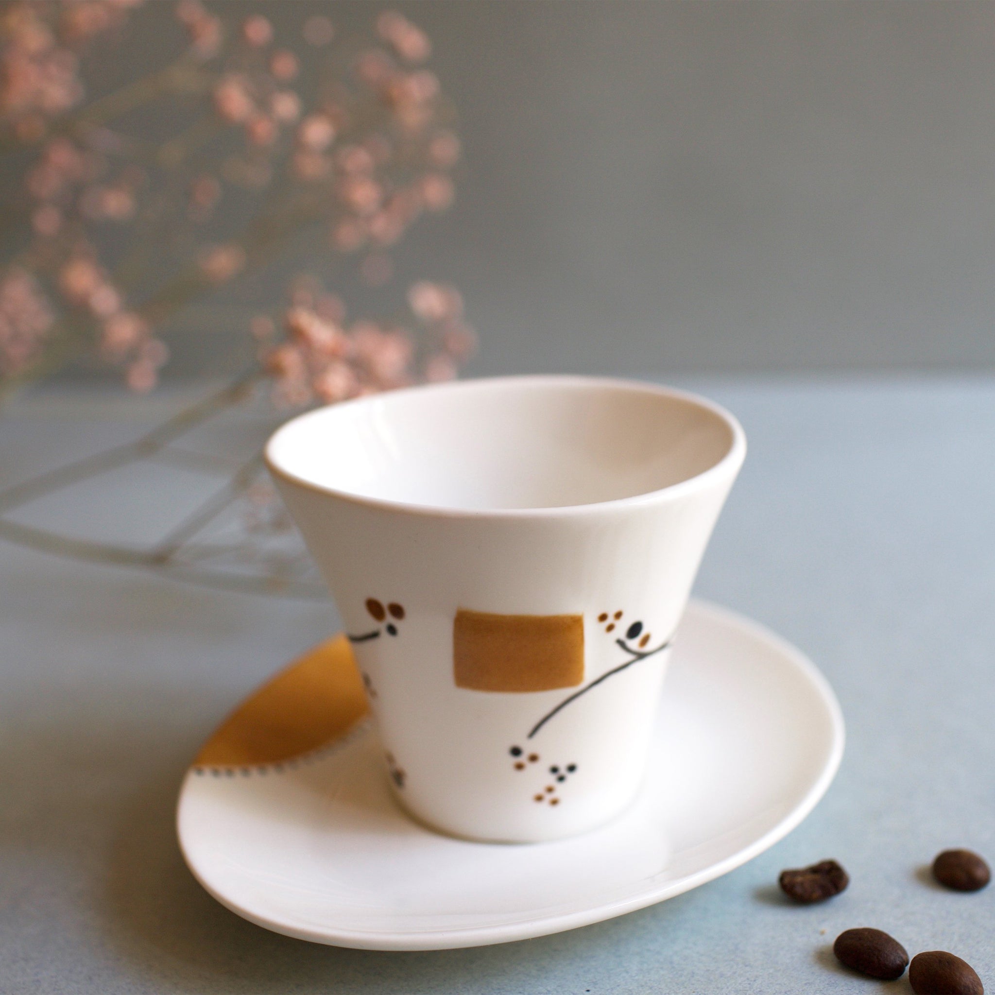 Tasse à café avec sous-tasse Galet Hoi An – Ah!jalouses Paris
