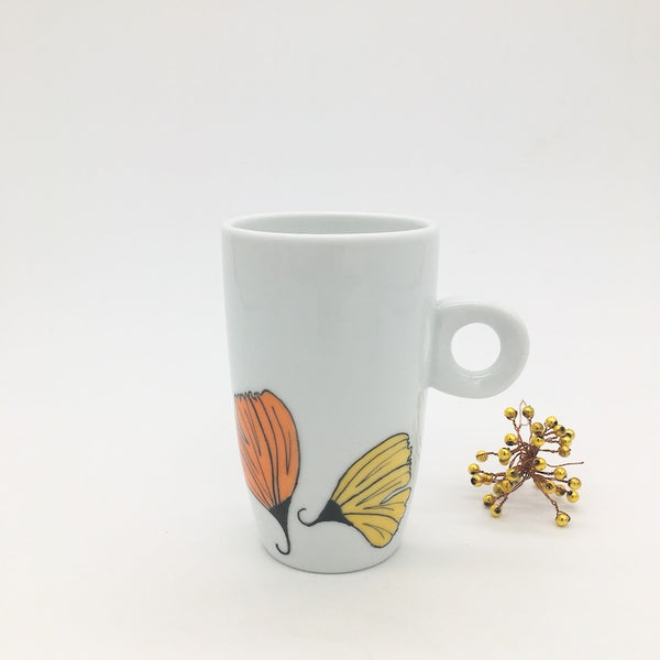 Tasse en porcelaine peinte-main | Ginkgo