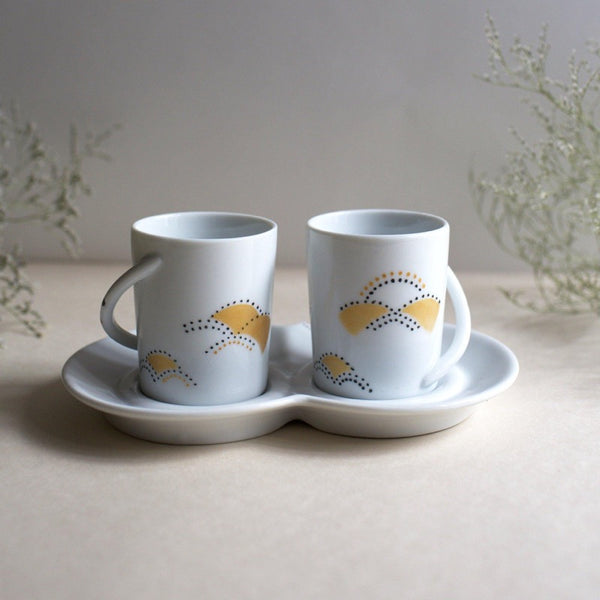 Tasses à café en porcelaine Duo Seigaiha - ah!jalouses
