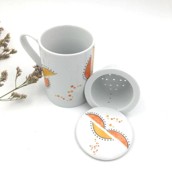 Tisanière en porcelaine Massaï - Thé ou Café, Tisanière - Peint main Paris
